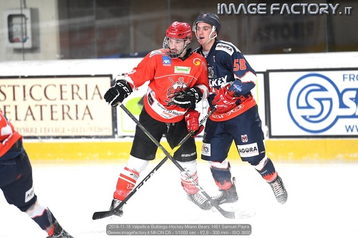 2019-11-16 Valpellice Bulldogs-Hockey Milano Bears 1461 Samuel Payra
